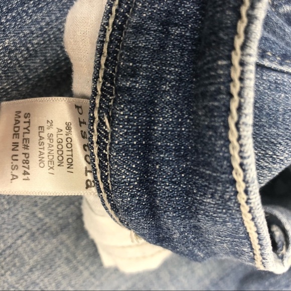 Pistola Fringe Flare Medium to Light Wash Mid-High Rise Y2K Jeans - SZ 29 - Picture 7 of 11